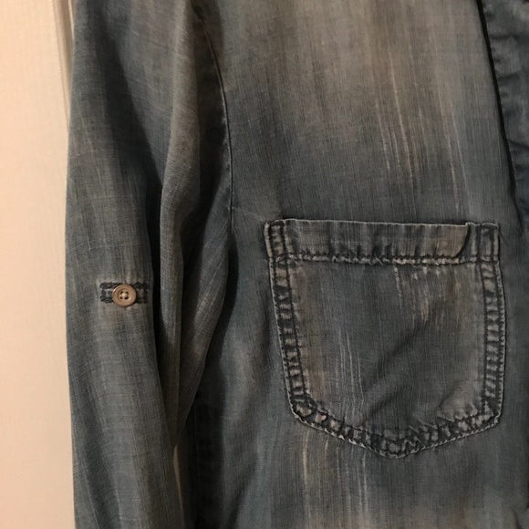 ANTHROPOLOGIE Cloth & Stone Denim Shirt Size XS - Picture 4 of 8